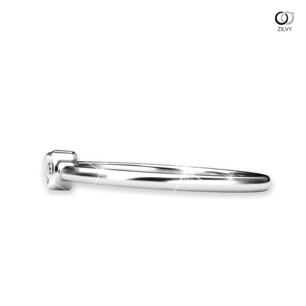 Zilvy Minimal Ring Nongbow - แหวนหญิงเพชรน้ำร้อย 0.06 กะรัต ตัวเรือนทองคำ (GR806)