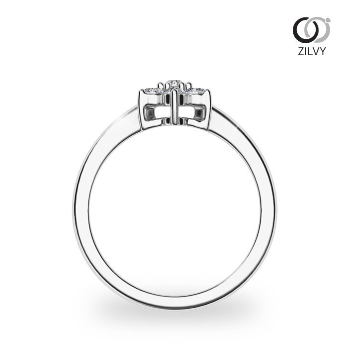 Zilvy - แหวนหญิงเพชรน้ำร้อย 0.21 กะรัต (GR1054)