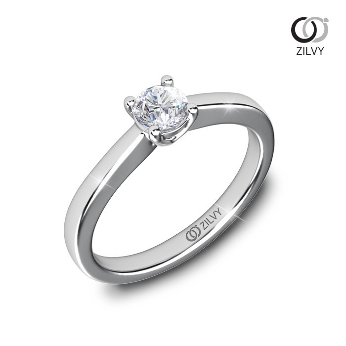 Zilvy - แหวนหญิงเพชรน้ำร้อย 0.20 กะรัต (GR1079)