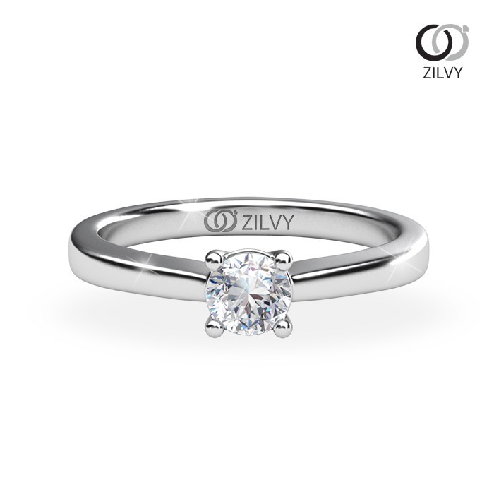 Zilvy - แหวนหญิงเพชรน้ำร้อย 0.20 กะรัต (GR1079)