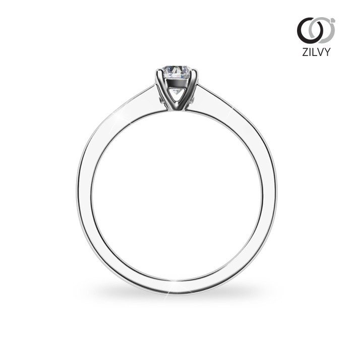 Zilvy - แหวนหญิงเพชรน้ำร้อย 0.20 กะรัต (GR1079)