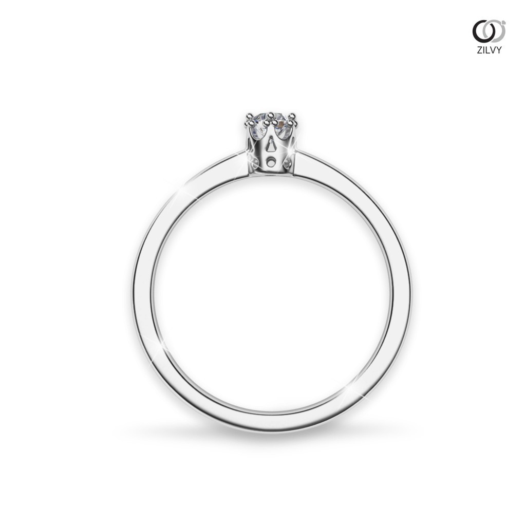 Zilvy - แหวนหญิงเพชรน้ำร้อย 0.10 กะรัต (GR1002)