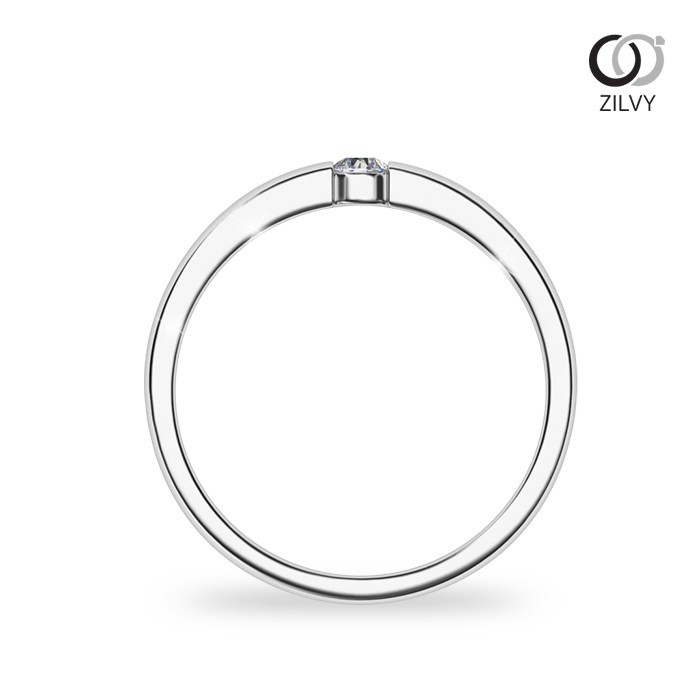 Zilvy - แหวนหญิงเพชรน้ำร้อย 0.10 กะรัต (GR019)