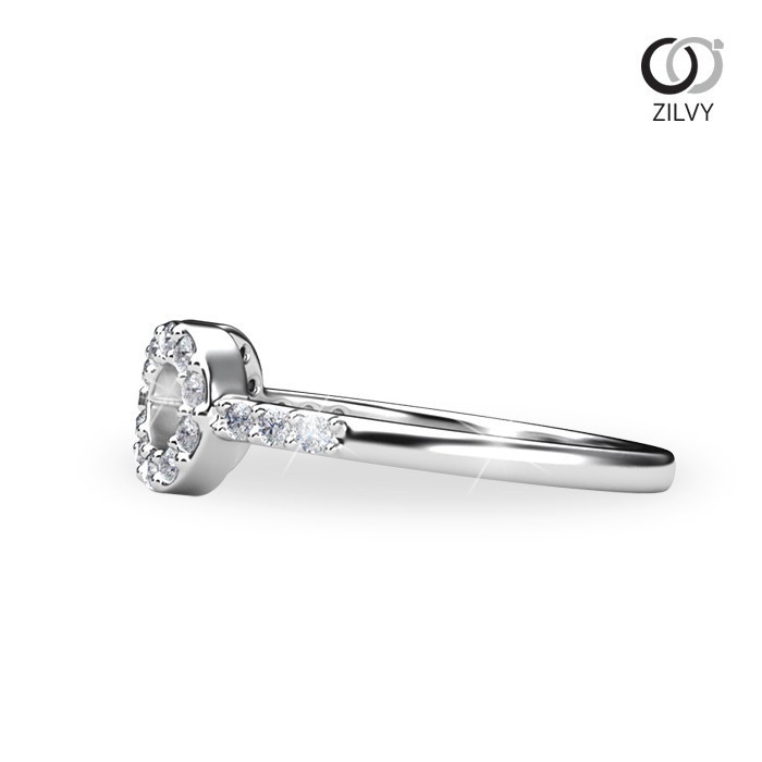 Zilvy - แหวนหญิงเพชรน้ำร้อย 0.27 กะรัต (GR1028)