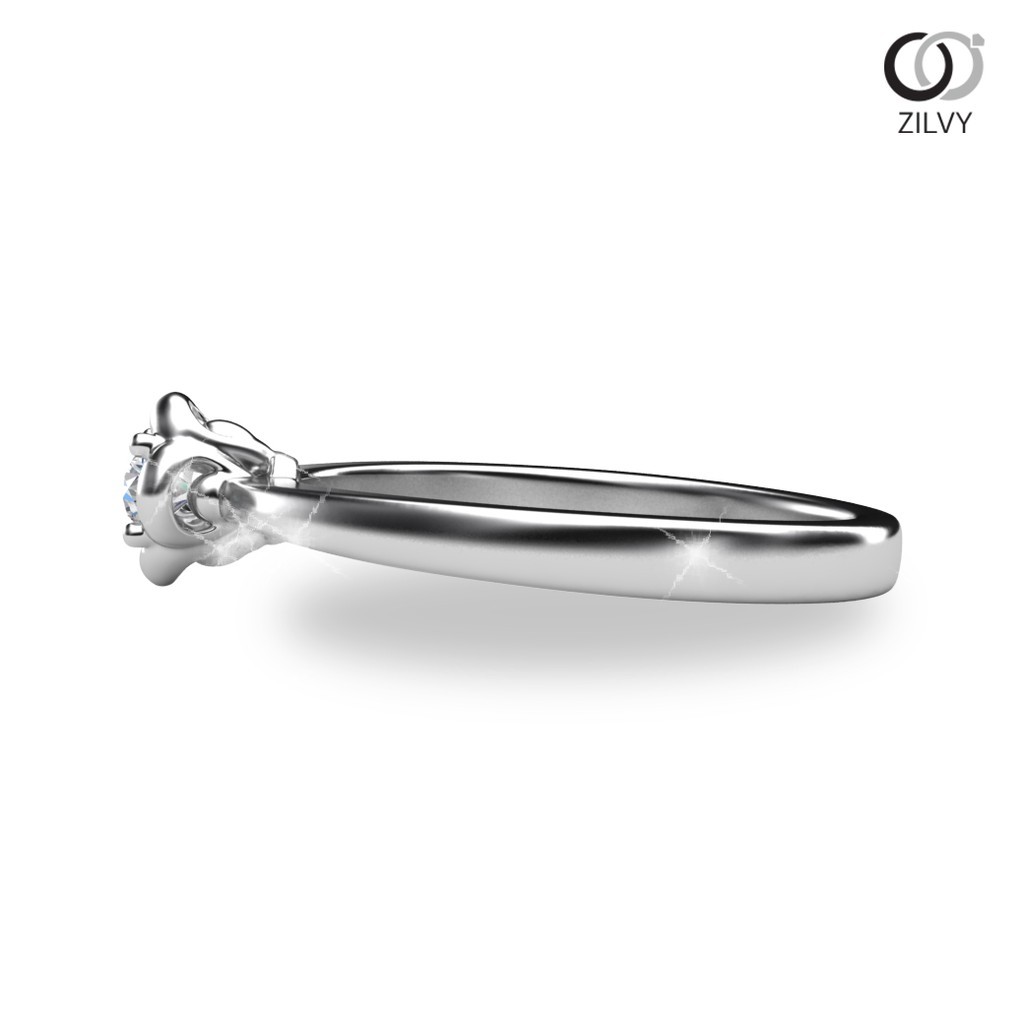 Zilvy  - แหวนหญิงเพชรน้ำร้อย 0.10 กะรัต (GR673)