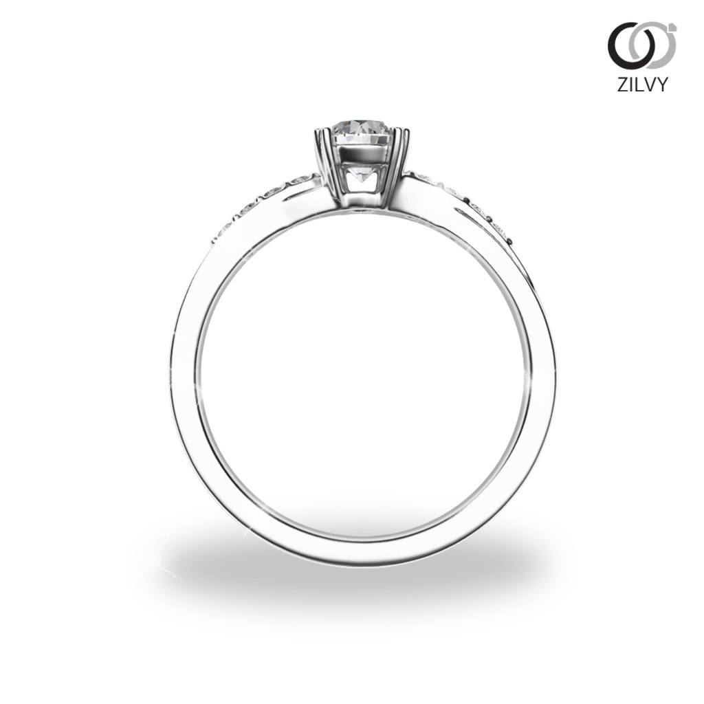 Zilvy - แหวนหญิงเพชรน้ำร้อย 0.38 กะรัต (GR845)