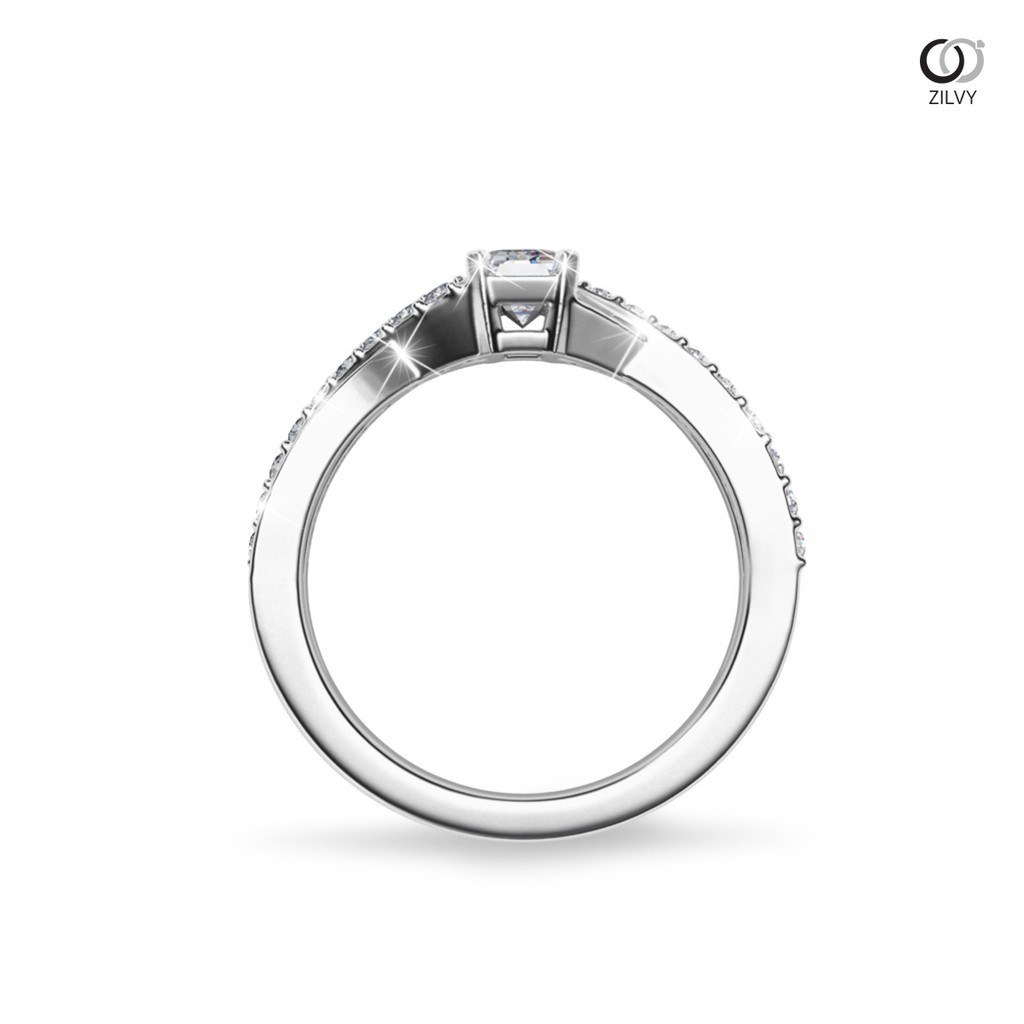 Zilvy - แหวนหญิงเพชรน้ำร้อย 0.38 กะรัต (GR989)