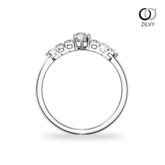 Zilvy - แหวนหญิงเพชรน้ำร้อย 0.22 กะรัต (GR1103)