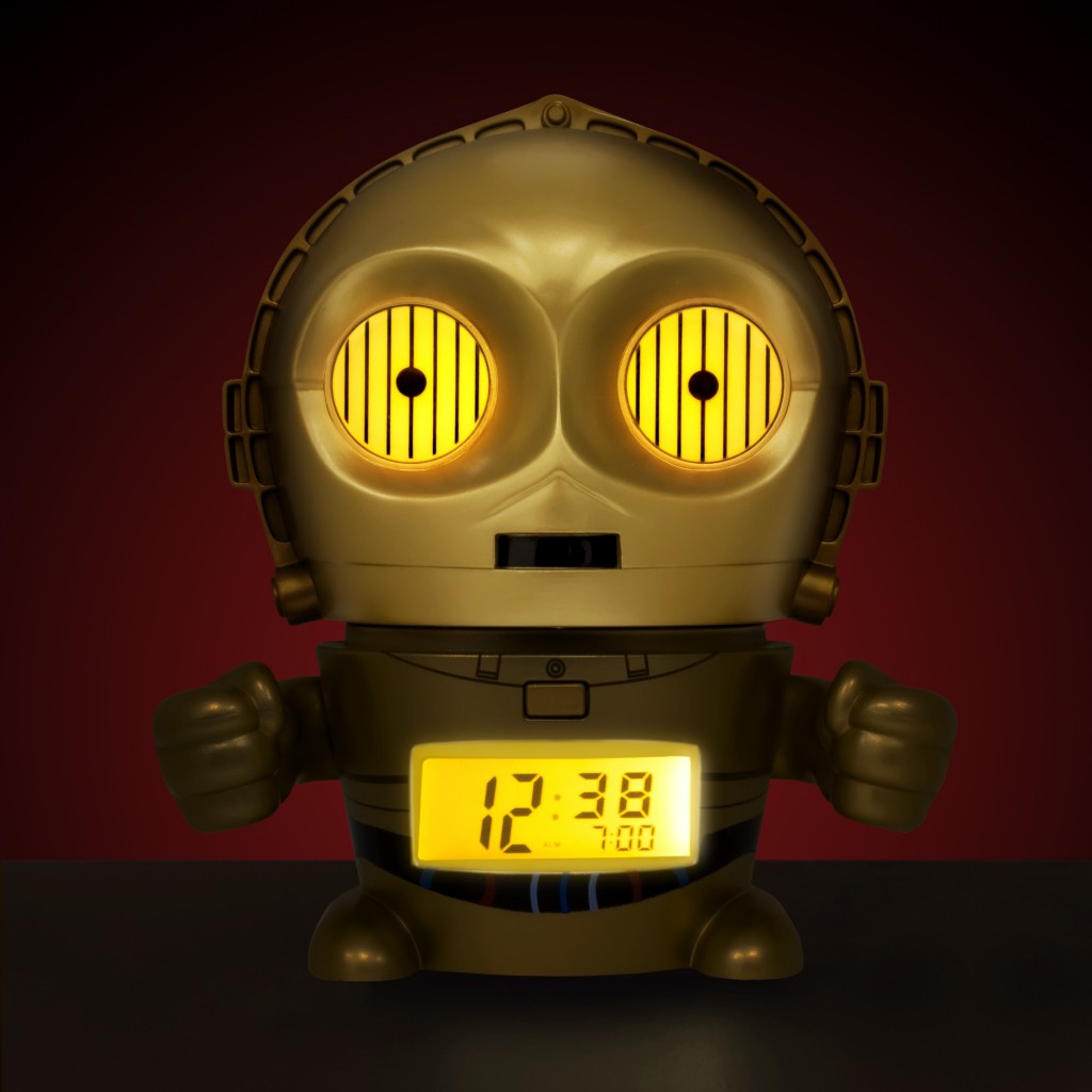 Disney นาฬิกาปลุก แบบมีไฟ สตาร์วอร์ส Star Wars C-3PO Light Up Alarm Clock (5.5 นิ้ว) ลิขสิทธิ์แท้