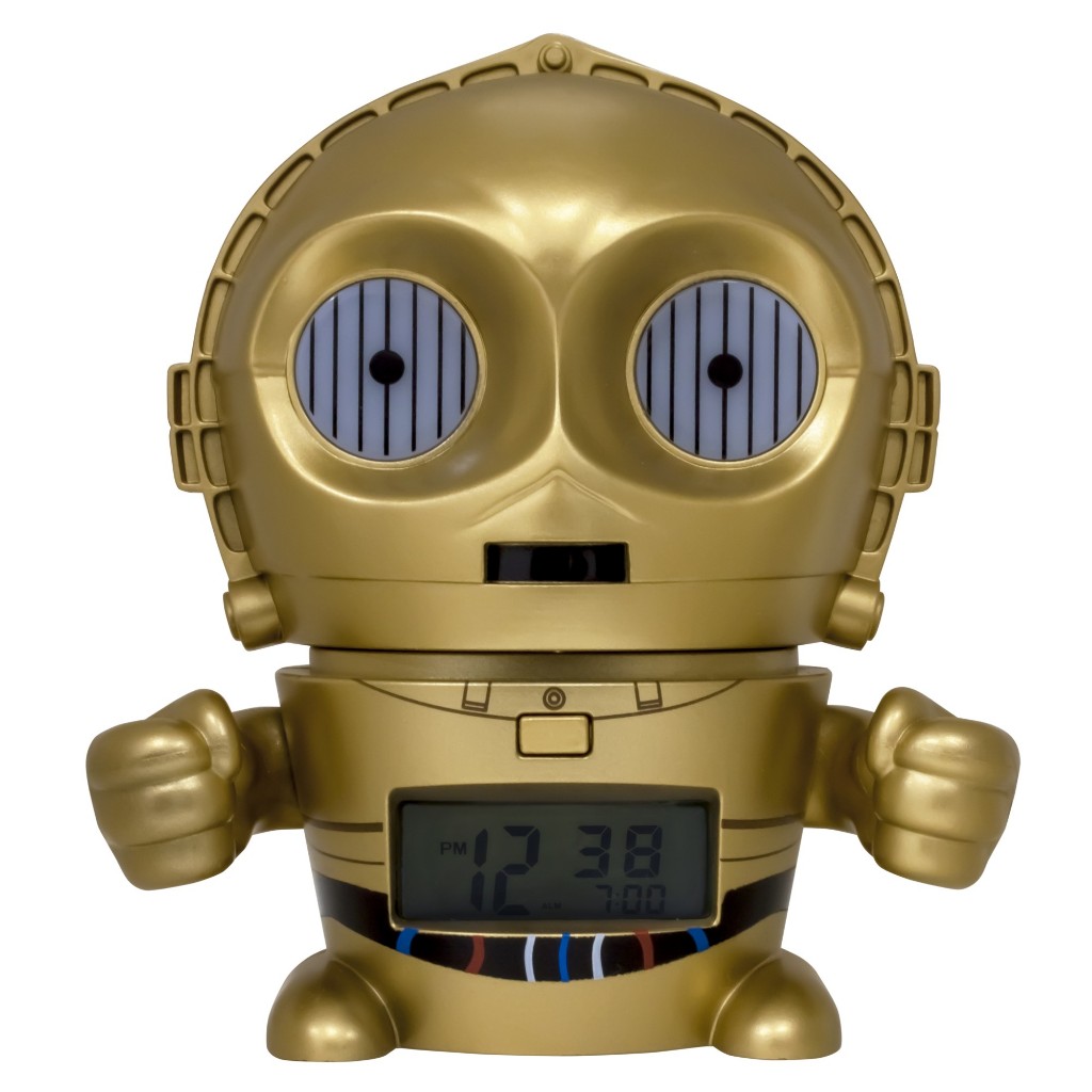 Disney นาฬิกาปลุก แบบมีไฟ สตาร์วอร์ส Star Wars C-3PO Light Up Alarm Clock (5.5 นิ้ว) ลิขสิทธิ์แท้