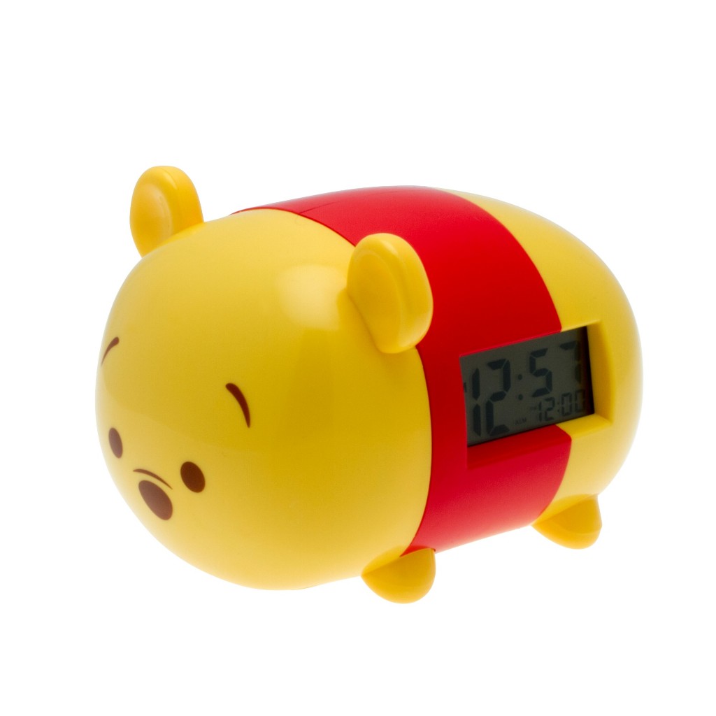 Disney นาฬิกาปลุก ดิสนี่ส์ หมีพูห์ แบบมีไฟ Tsum Tsum Winnie the Pooh  (7.5 นิ้ว) ลิขสิทธิ์แท้