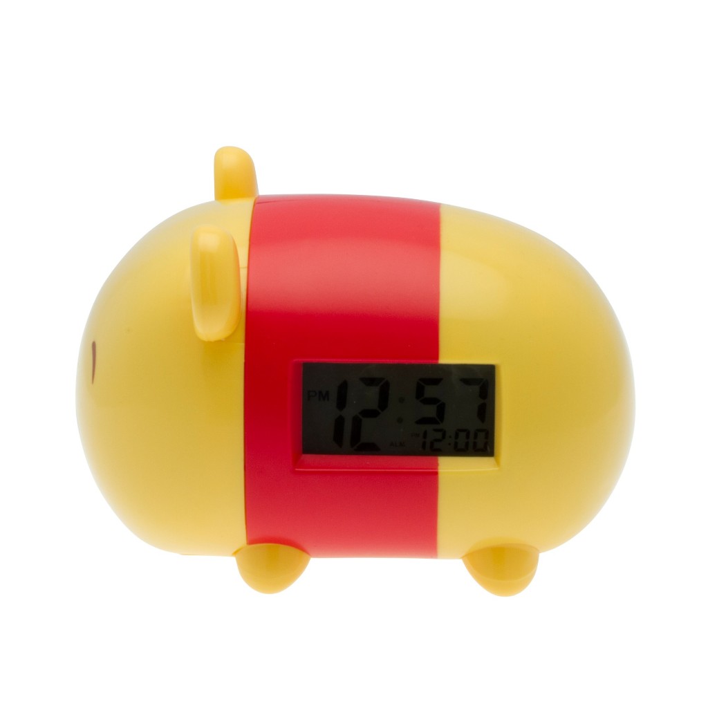 Disney นาฬิกาปลุก ดิสนี่ส์ หมีพูห์ แบบมีไฟ Tsum Tsum Winnie the Pooh  (7.5 นิ้ว) ลิขสิทธิ์แท้