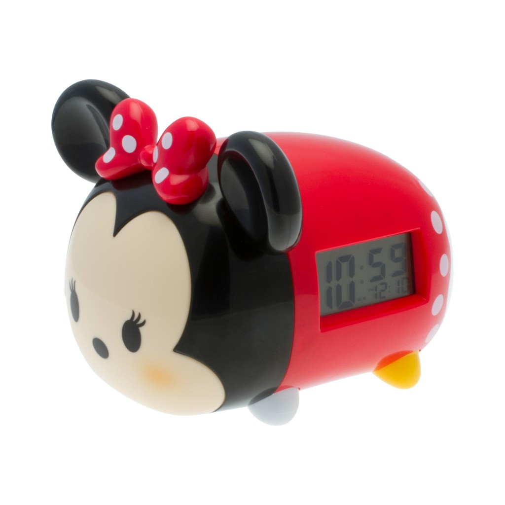 Disney นาฬิกาปลุก ดิสนี่ส์ แบบมีไฟ Tsum Tsum Minnie Mouse (7.5 นิ้ว) ลิขสิทธิ์แท้