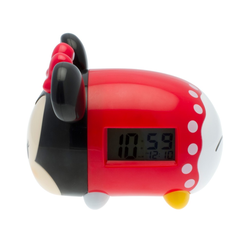 Disney นาฬิกาปลุก ดิสนี่ส์ แบบมีไฟ Tsum Tsum Minnie Mouse (7.5 นิ้ว) ลิขสิทธิ์แท้