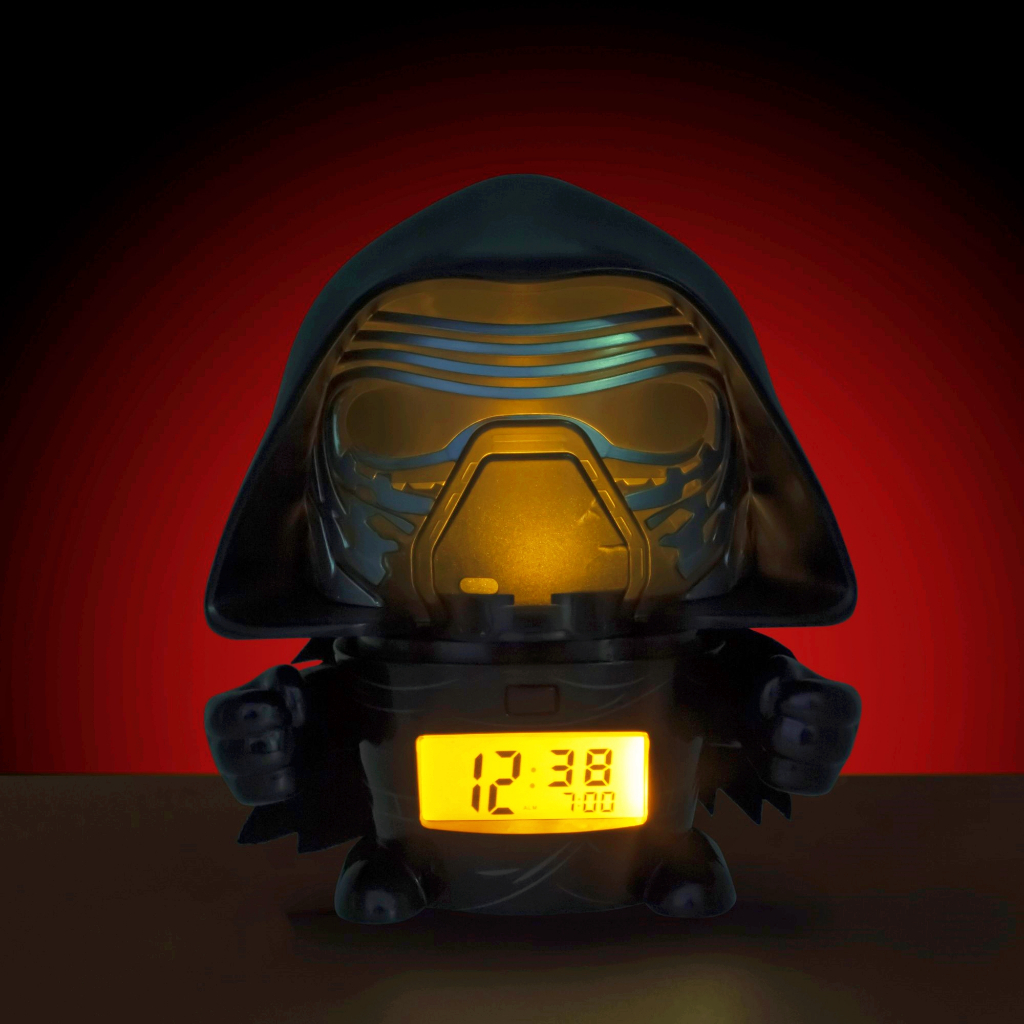 Disney นาฬิกาปลุก แบบมีไฟ สตาร์วอร์ส Star Wars Kylo Ren Light up Alarm Clock (5.5 นิ้ว) ลิขสิทธิ์แท้