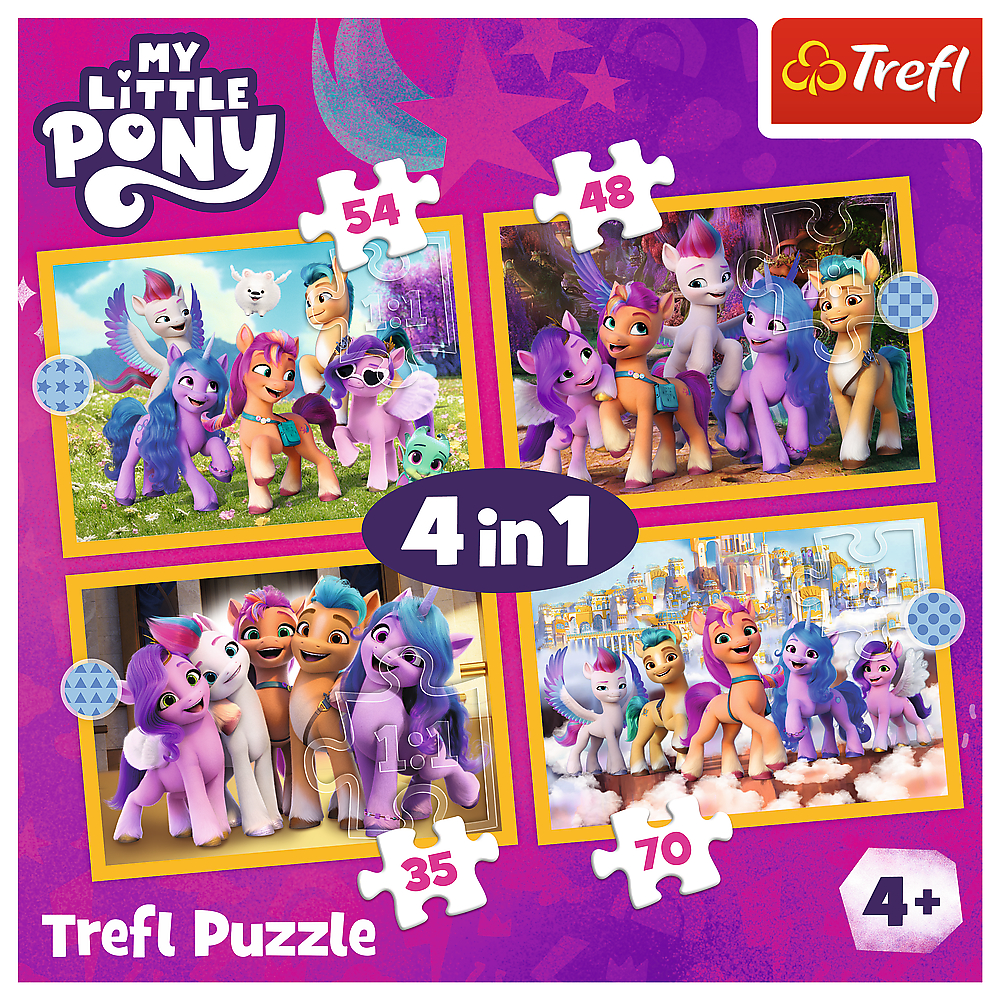 TREFL 4in1 Jigsaw จิ๊กซอว์เด็ก ลายการ์ตูน 207 ชิ้น Disney Spider-Man Mickey ของแท้ ผลิตและนำเข้าจากยุโรป(4ปี+)