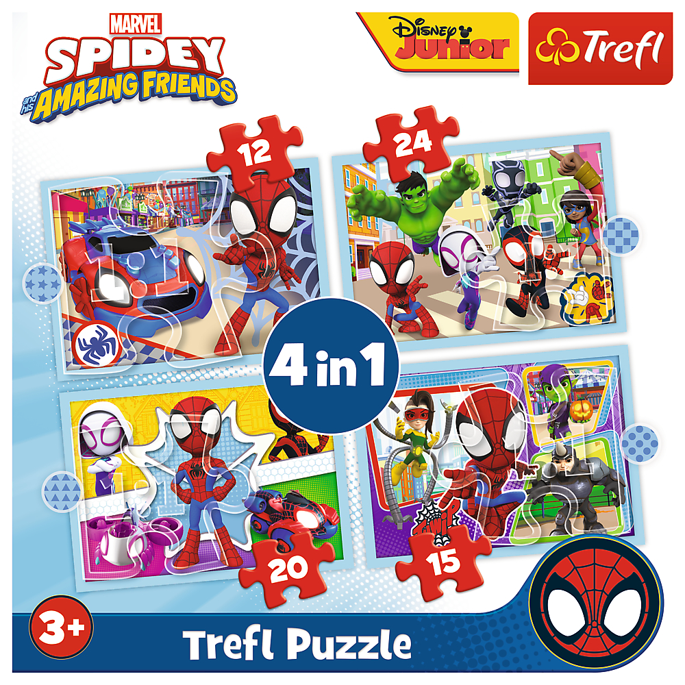 TREFL Jigsaw 4in1 จิ๊กซอว์เด็ก ลายการ์ตูน ดิสนี่ย์ 71 ชิ้น Disney Pony Mickey ของแท้ ผลิตและนำเข้าจากยุโรป(3ปี+)