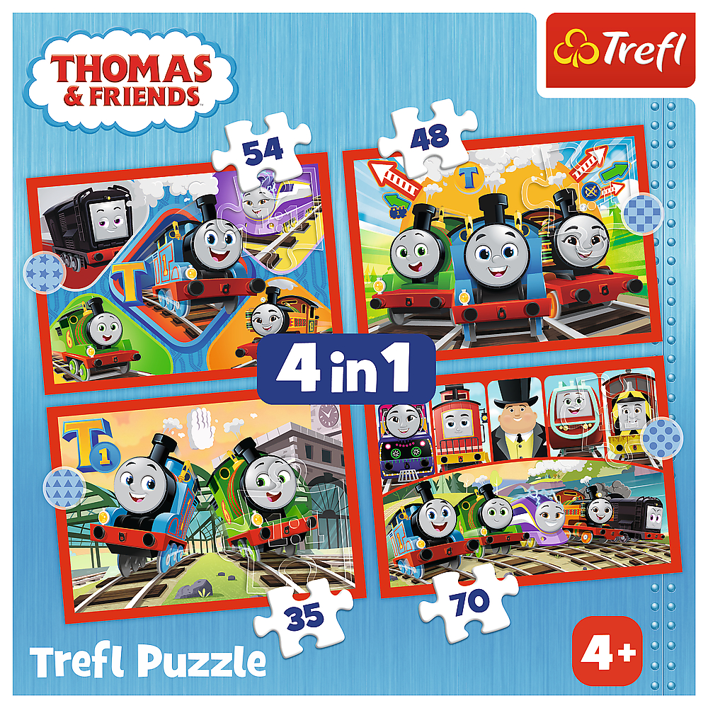 TREFL Jigsaw 4in1 จิ๊กซอว์เด็ก ลายการ์ตูน ดิสนี่ย์ 71 ชิ้น Disney Pony Mickey ของแท้ ผลิตและนำเข้าจากยุโรป(3ปี+)