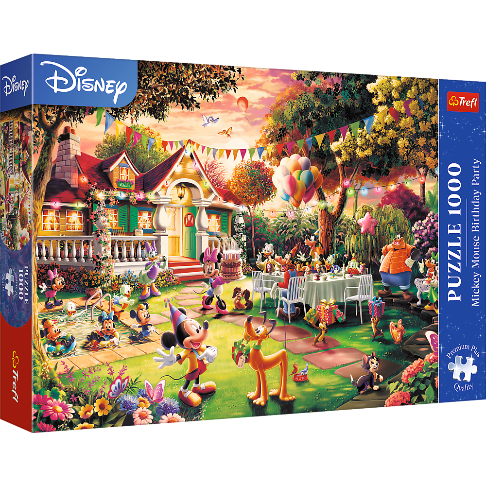 TREFL Jigsaw จิ๊กซอว์ ดิสนี่ย์ 1000 ชิ้น Disney Mickey Mouse's Birthday Party (68.3x48 cm.) ลิขสิทธิ์แท้ นำเข้าจากยุโรป