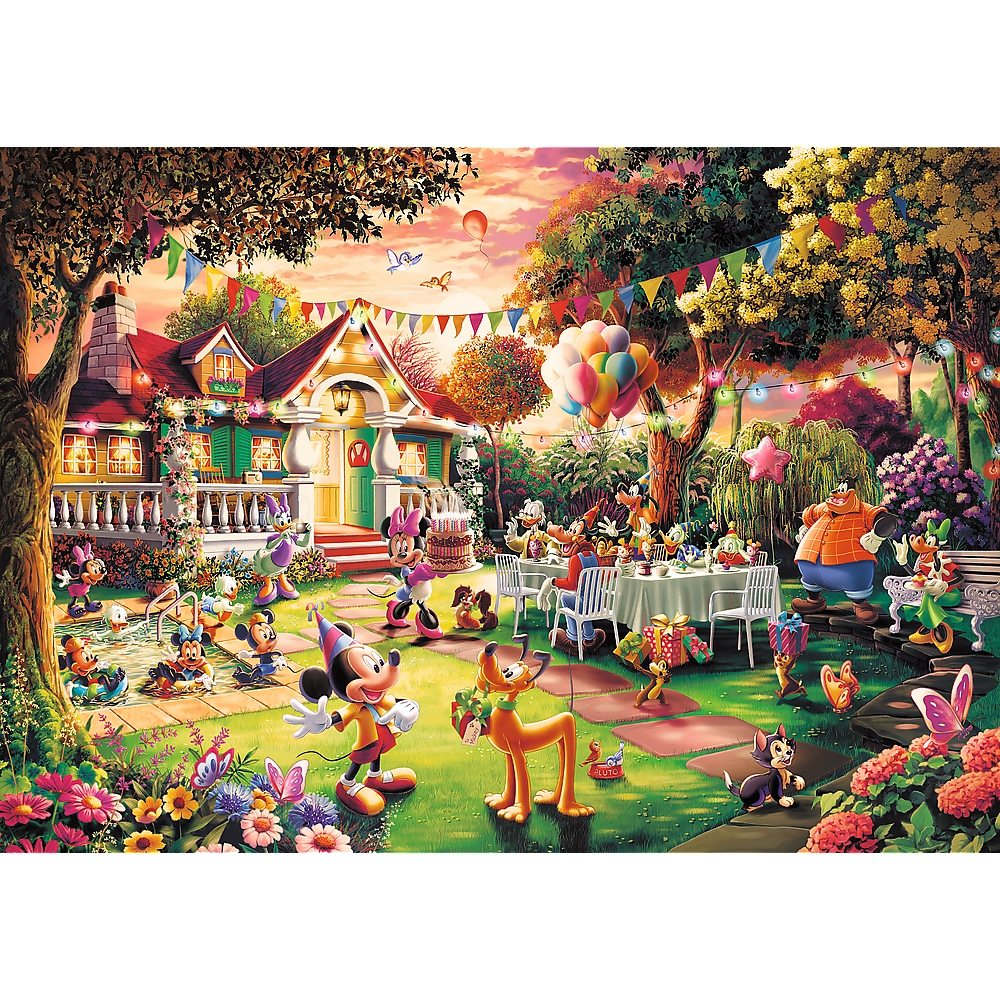 TREFL Jigsaw จิ๊กซอว์ ดิสนี่ย์ 1000 ชิ้น Disney Mickey Mouse's Birthday Party (68.3x48 cm.) ลิขสิทธิ์แท้ นำเข้าจากยุโรป