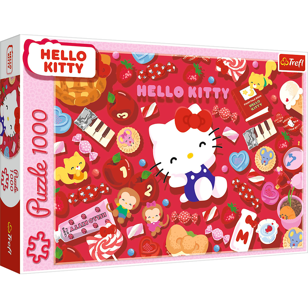 TREFL Jigsaw จิ๊กซอว์ คิตตี้ จำนวน 1000 ชิ้น รุ่น Sanrio Hello Kitty (68.3x48 cm.) ลิขสิทธิ์แท้ ผลิตและนำเข้าจากยุโรป