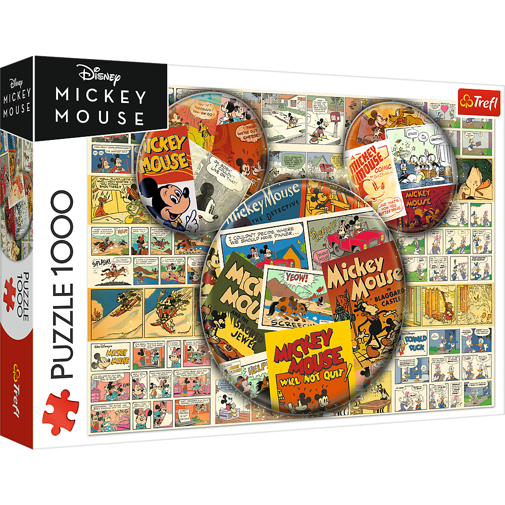 TREFL Jigsaw จิ๊กซอว์ ดิสนี่ย์ 1000 ชิ้น รุ่น Disney Comic Mickey Mouse (68.3x48 cm.) ลิขสิทธิ์แท้ ผลิตนำเข้าจากยุโรป