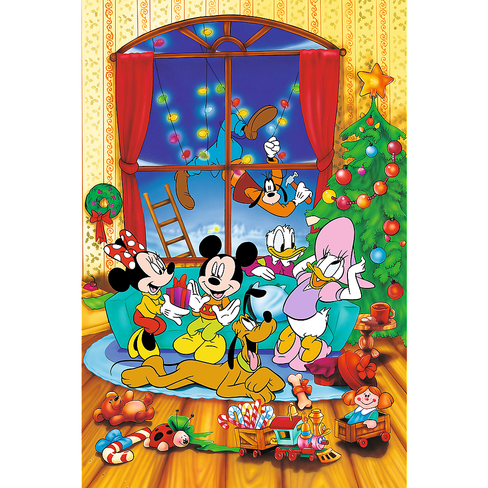 TREFL Premium Jigsaw จิ๊กซอว์ดิสนี่ย์ คริสต์มาส 600 ชิ้น Disney Mickey and Friends Christmas (60x40 cm.) ลิขสิทธิ์แท้