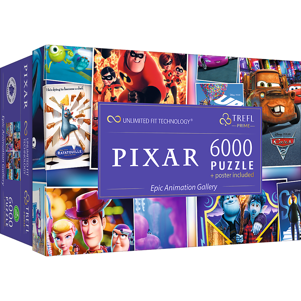 TREFL PRIME Jigsaw จิ๊กซอว์ ดิสนี่ย์ 6000 ชิ้น รุ่น Disney Pixar Epic Animation Gallery (133.3x92.8 cm.) ลิขสิทธิ์แท้