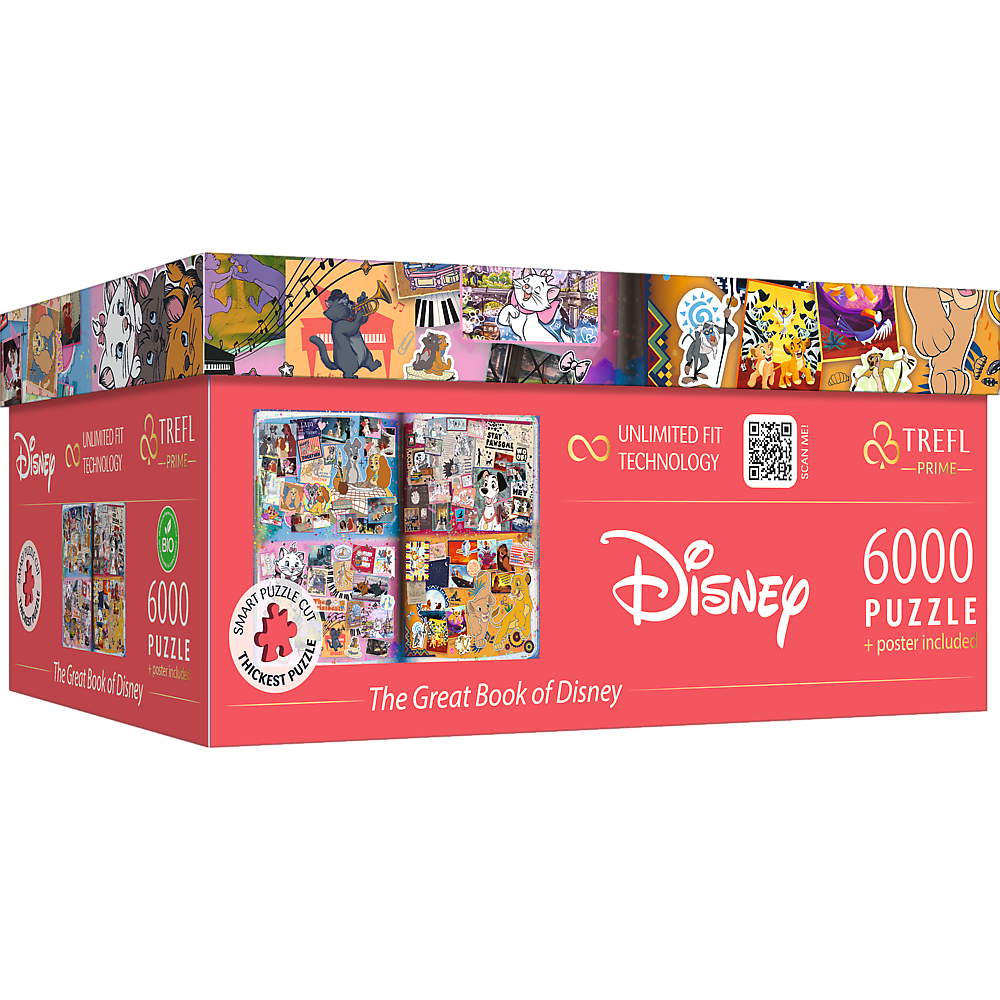 TREFL PRIME Jigsaw จิ๊กซอว์ ดิสนี่ย์ 6000 ชิ้น รุ่น The Great Book of Disney (133.3x92.8 cm.) ลิขสิทธิ์แท้