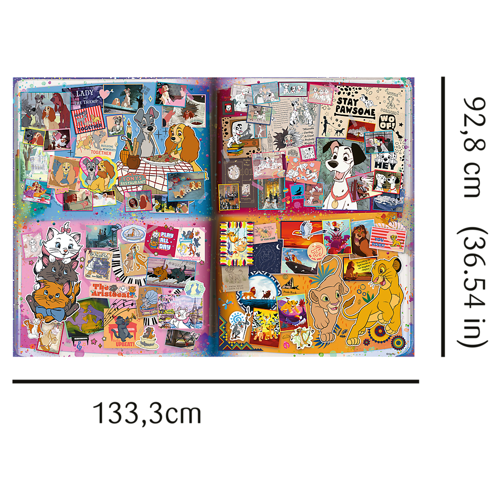 TREFL PRIME Jigsaw จิ๊กซอว์ ดิสนี่ย์ 6000 ชิ้น รุ่น The Great Book of Disney (133.3x92.8 cm.) ลิขสิทธิ์แท้