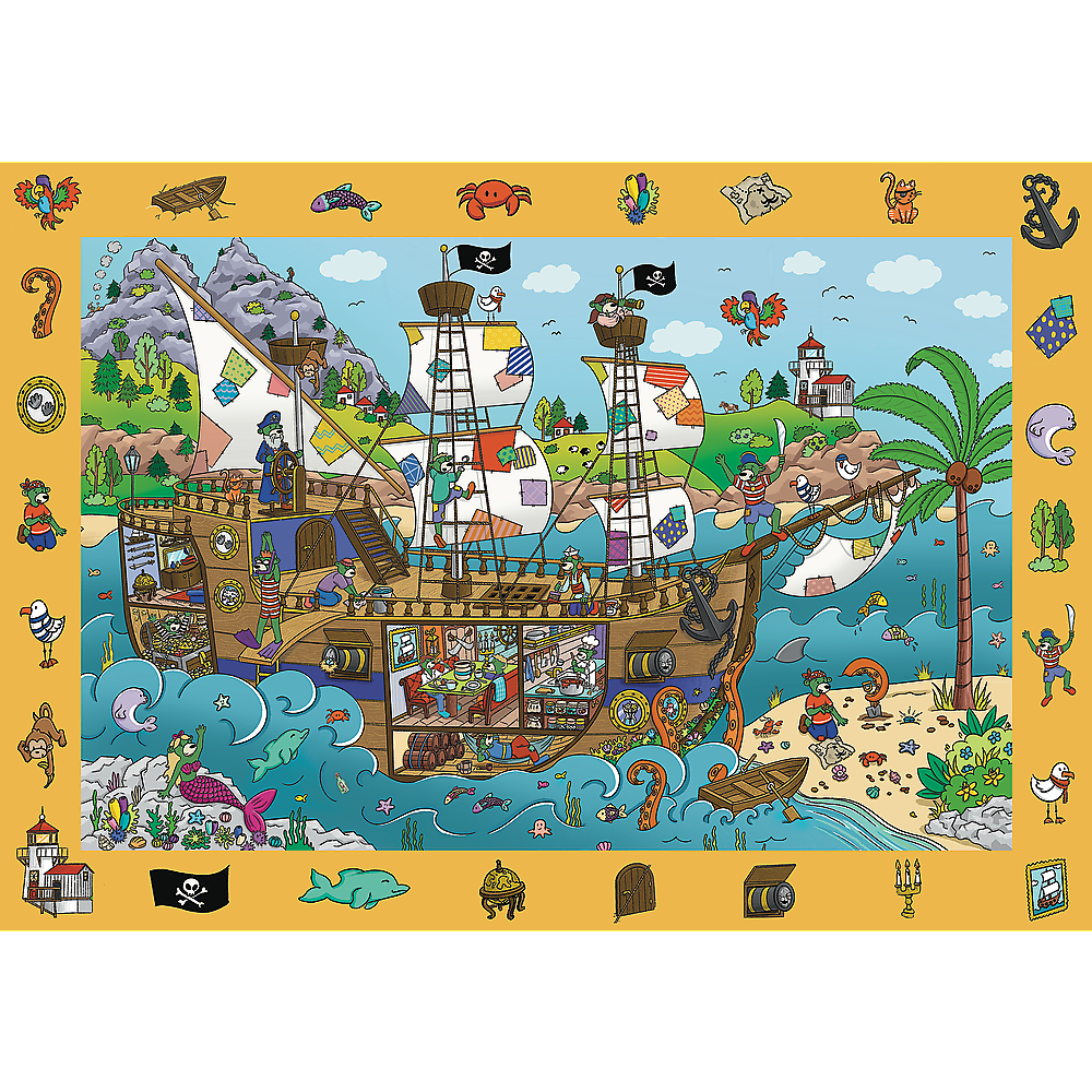 TREFL Jigsaw จิ๊กซอว์เด็ก ฝึกการสังเกต 100 ชิ้น Spy Guy Observational Puzzle (5ปี+) ผลิตและนำเข้าจากยุโรป พร้อมส่ง