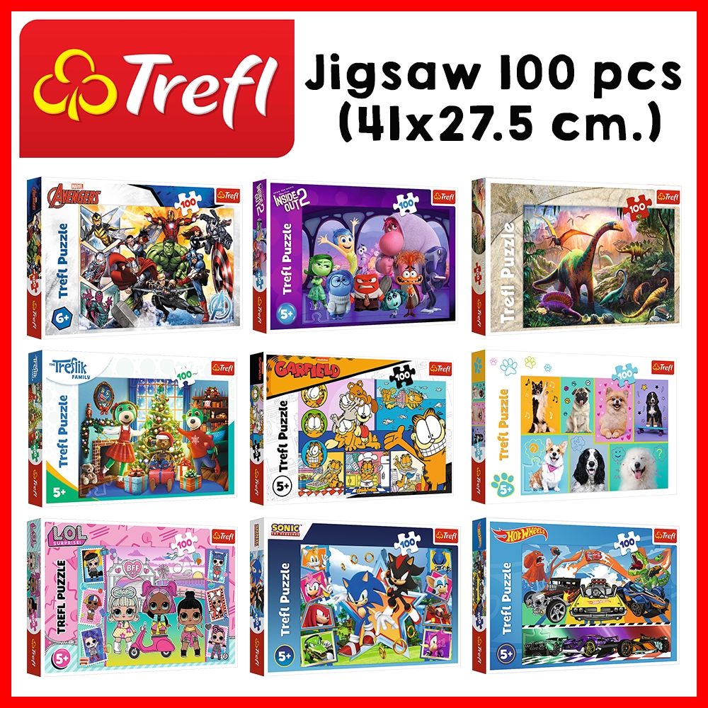 TREFL Jigsaw จิ๊กซอว์เด็ก จิ๊กซอว์ดิสนี่ย์ 100 ชิ้น Disney Pixar ของแท้ ผลิตและนำเข้าจากยุโรป(5ปี+)