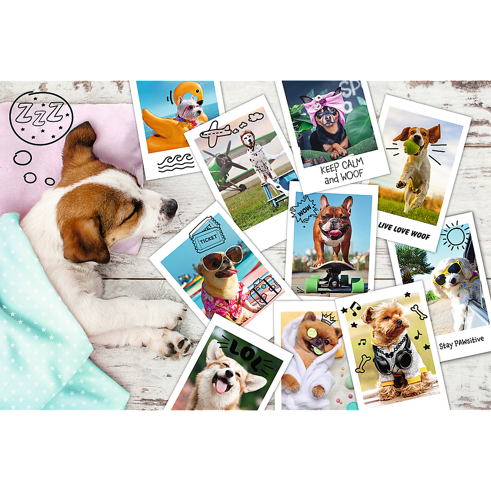 TREFL Jigsaw จิ๊กซอว์เด็ก 300 ชิ้น Doggy Holiday pictures ลิขสิทธิ์แท้ ผลิตและนำเข้าจากยุโรป (8ปี+)