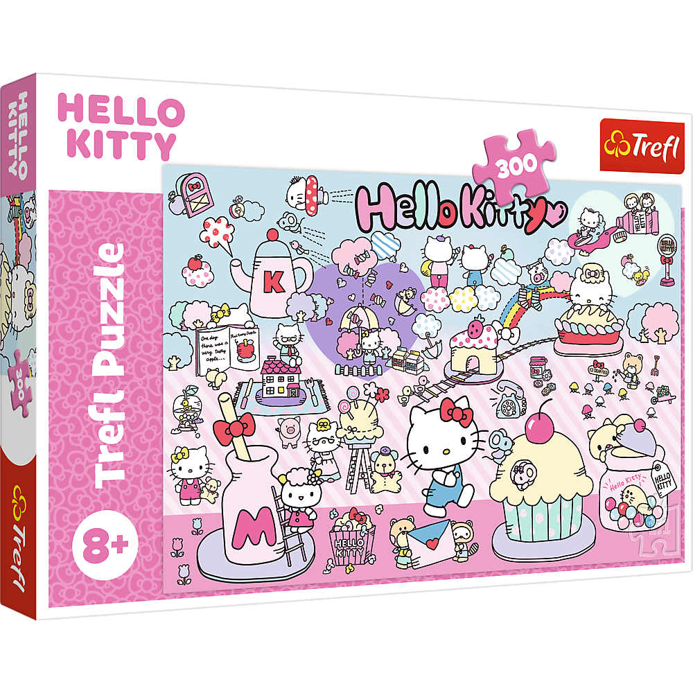 TREFL Jigsaw จิ๊กซอว์เด็ก 300 ชิ้น Explore the world of Hello Kitty ลิขสิทธิ์แท้ ผลิตและนำเข้าจากยุโรป (8ปี+)