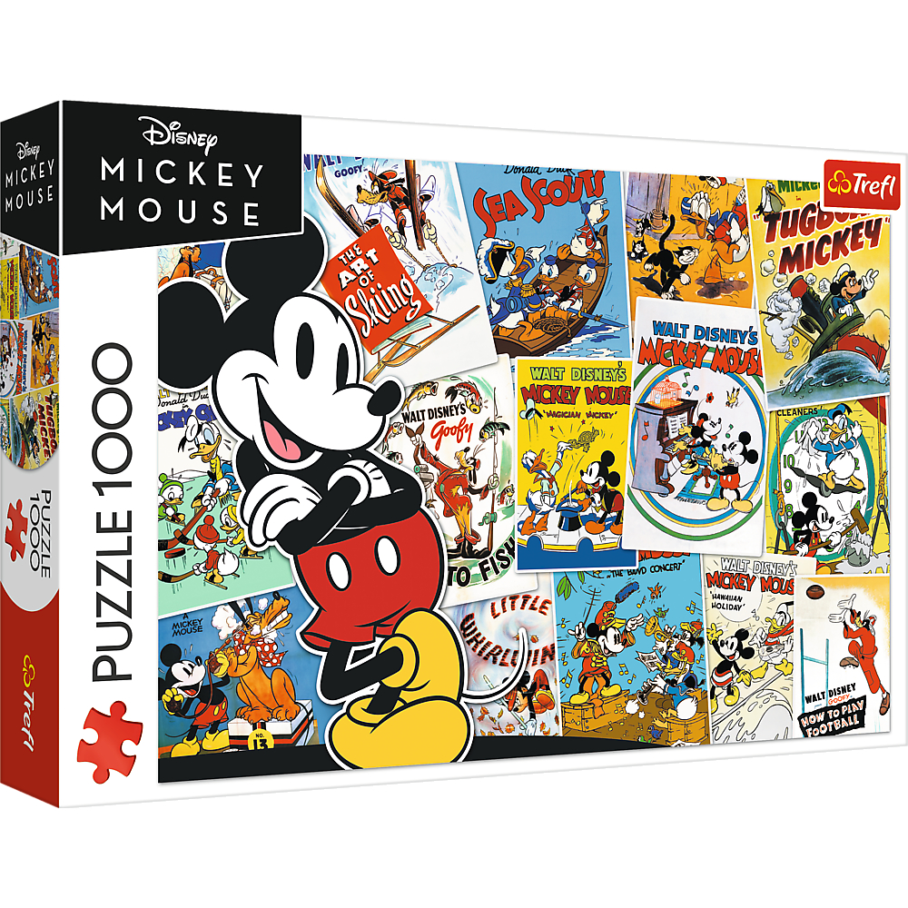 TREFL Jigsaw จิ๊กซอว์ ดิสนี่ย์ 1000 ชิ้น รุ่น Mickey Mouse World (68.3x48 cm.) ลิขสิทธิ์แท้ ผลิตและนำเข้าจากยุโรป