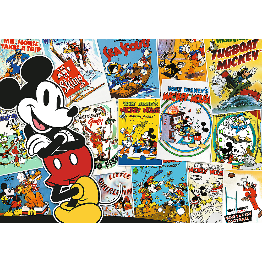 TREFL Jigsaw จิ๊กซอว์ ดิสนี่ย์ 1000 ชิ้น รุ่น Mickey Mouse World (68.3x48 cm.) ลิขสิทธิ์แท้ ผลิตและนำเข้าจากยุโรป