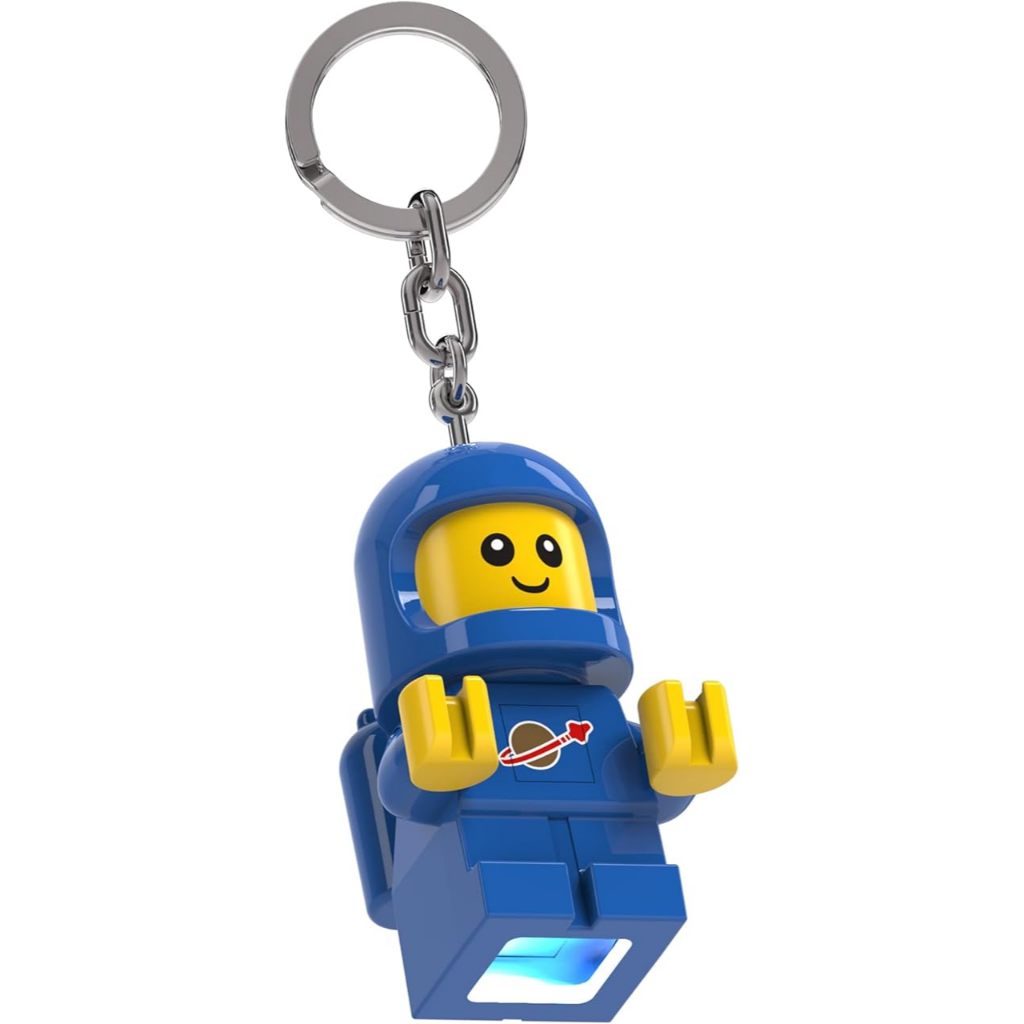 LEGO พวงกุญแจไฟฉาย เลโก้ คลาสสิก Space Baby Blue LED Keychain ลิขสิทธิ์แท้