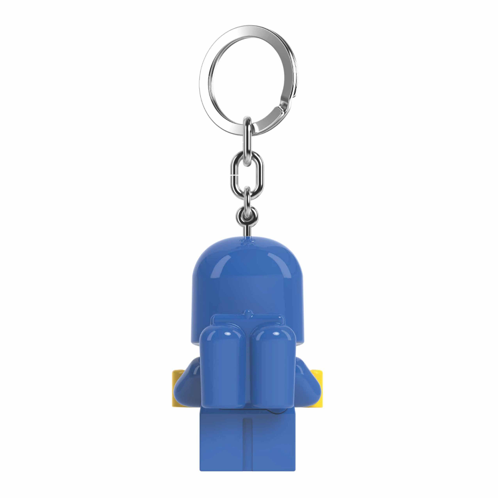LEGO พวงกุญแจไฟฉาย เลโก้ คลาสสิก Space Baby Blue LED Keychain ลิขสิทธิ์แท้