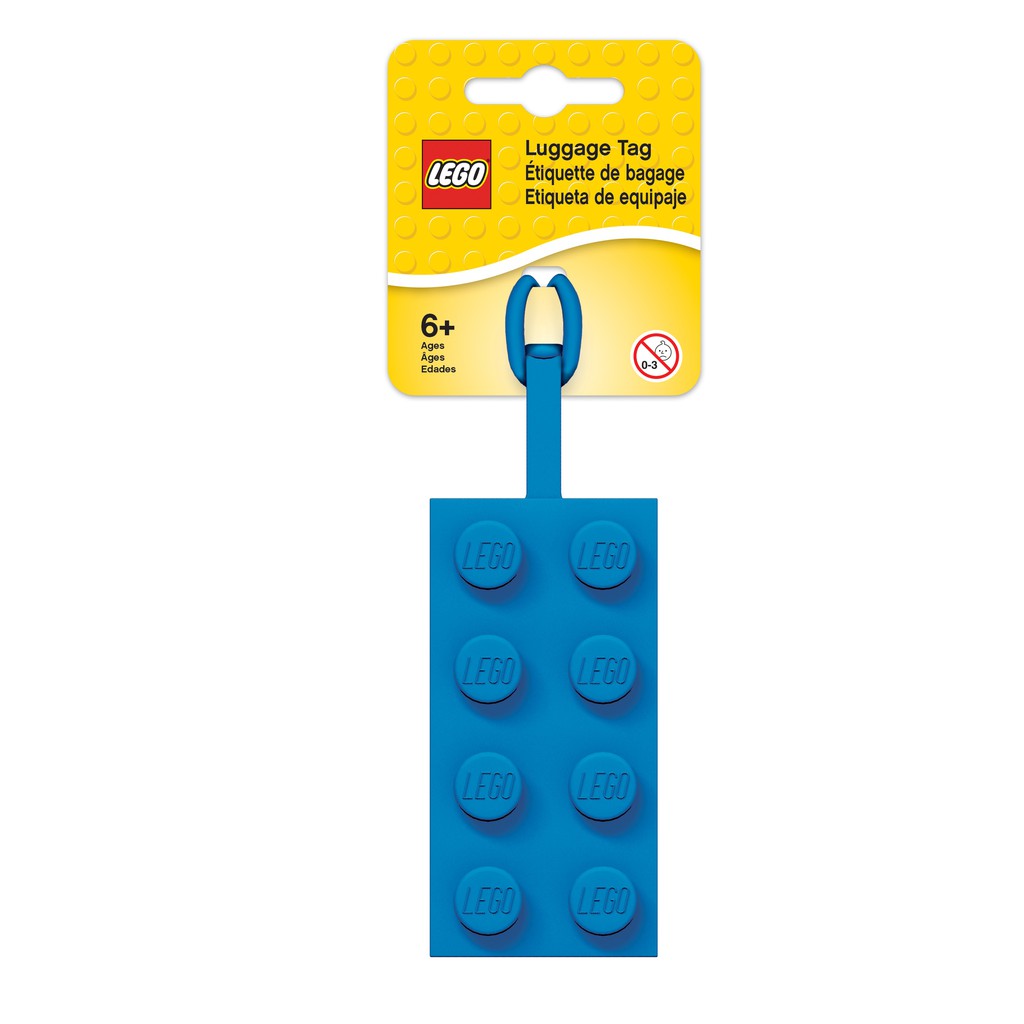 LEGO Bag Tag Blue ป้ายติดกระเป๋า เลโก้ แบบคลาสสิก สีน้ำเงิน ลิขสิทธิ์แท้