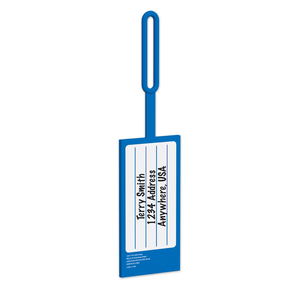 LEGO Bag Tag Blue ป้ายติดกระเป๋า เลโก้ แบบคลาสสิก สีน้ำเงิน ลิขสิทธิ์แท้