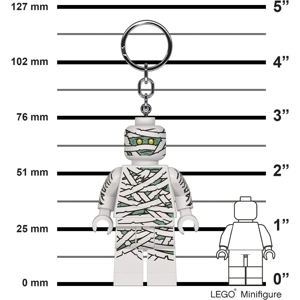 LEGO พวงกุญแจไฟฉาย เลโก้ คลาสสิก Monster Mummy LED Keychain ลิขสิทธิ์แท้