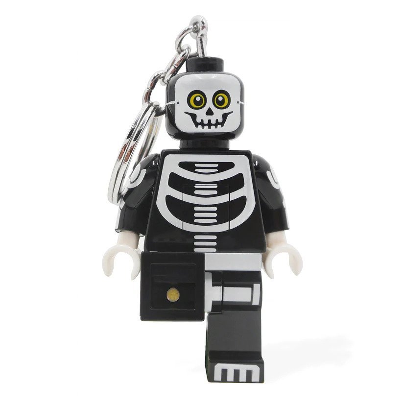 LEGO พวงกุญแจไฟฉาย เลโก้ คลาสสิก Monster Skeleton LED Keychain ลิขสิทธิ์แท้