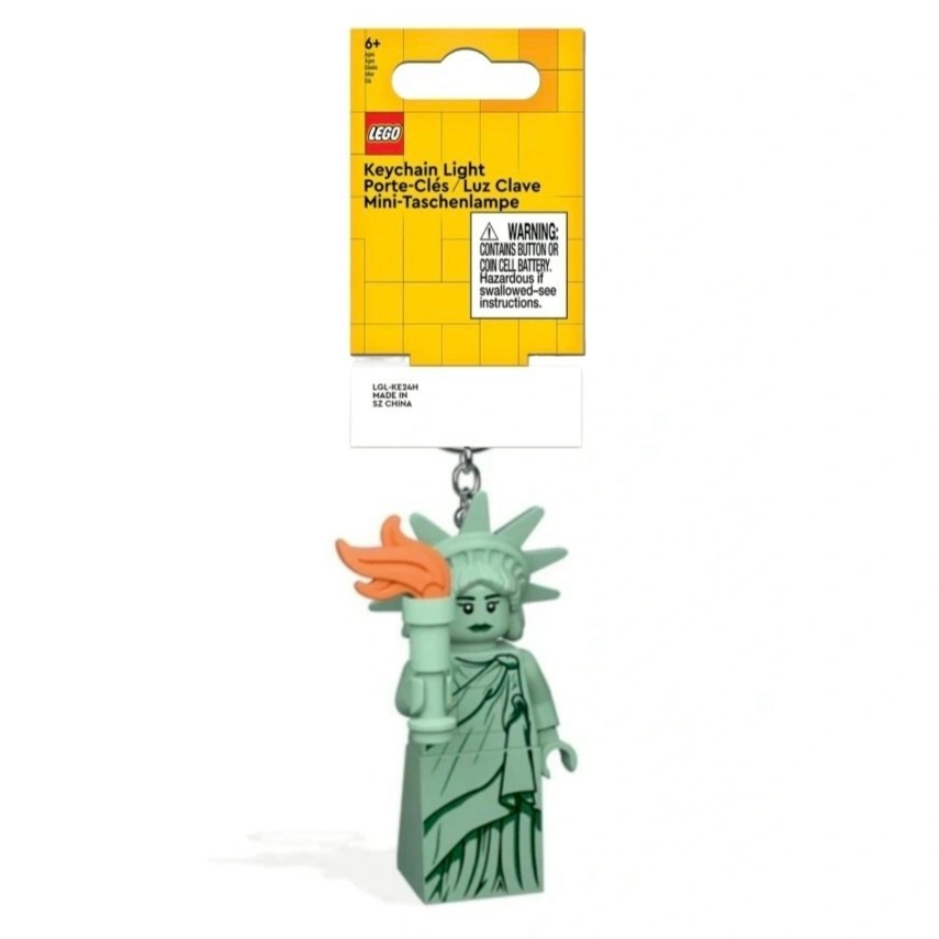 LEGO พวงกุญแจไฟฉาย เลโก้ คลาสสิก Statue of Liberty LED Keychain ลิขสิทธิ์แท้