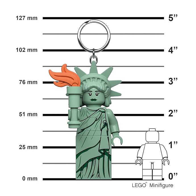 LEGO พวงกุญแจไฟฉาย เลโก้ คลาสสิก Statue of Liberty LED Keychain ลิขสิทธิ์แท้