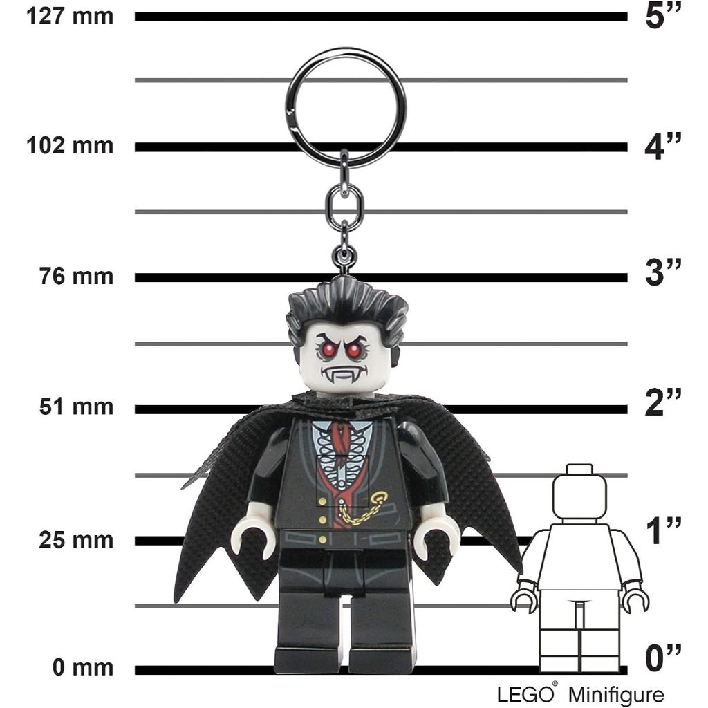 LEGO พวงกุญแจไฟฉาย เลโก้ คลาสสิก Monster Vampire LED Keychain ลิขสิทธิ์แท้
