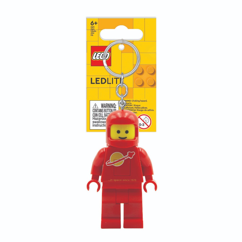 LEGO พวงกุญแจไฟฉาย เลโก้ คลาสสิก Spaceman Red LED Keychain ลิขสิทธิ์แท้