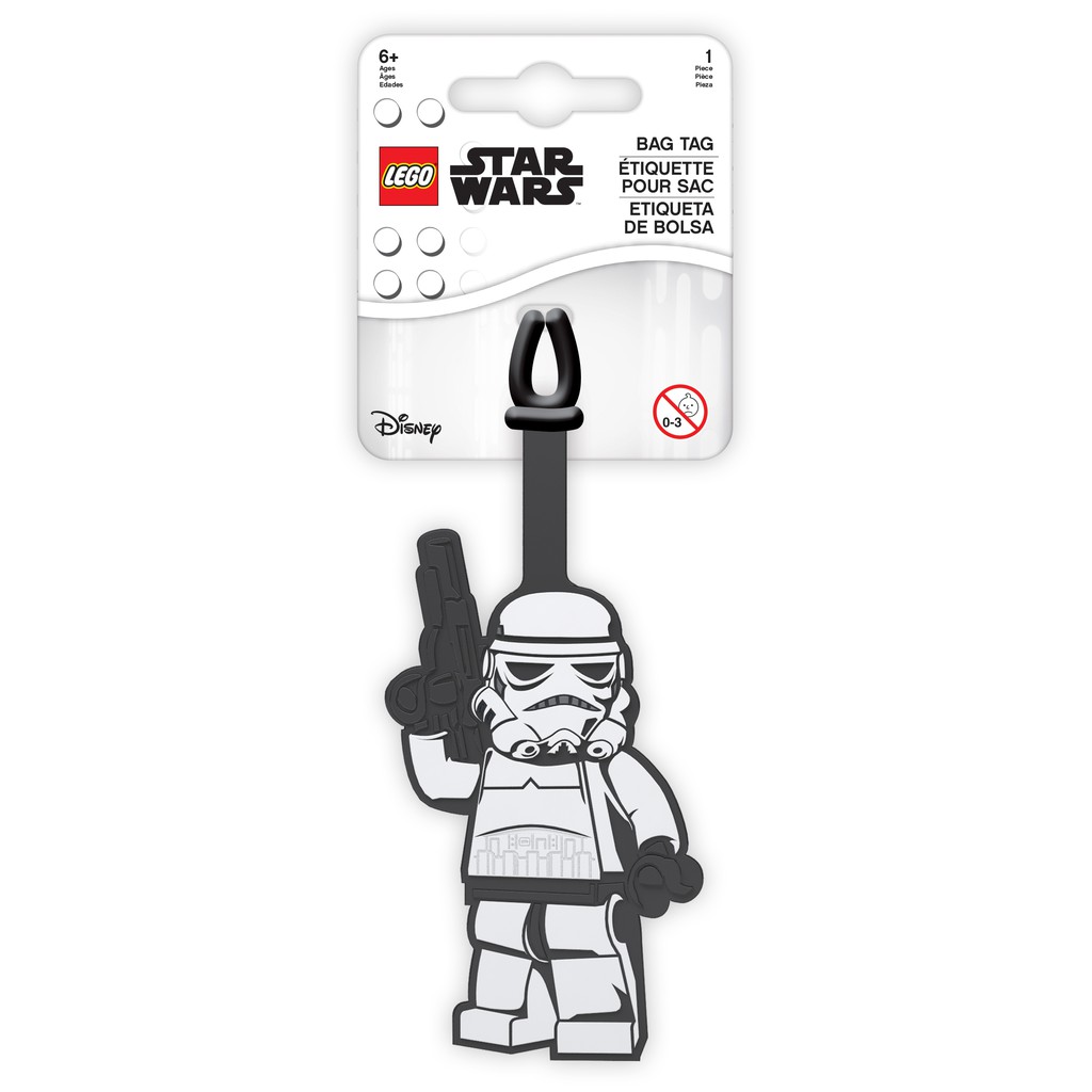 LEGO ป้ายติดกระเป๋าเลโก้ สตาร์วอร์ส สตอร์มทรูปเปอร์ Star Wars Stormtrooper Bag Tag ลิขสิทธิ์แท้