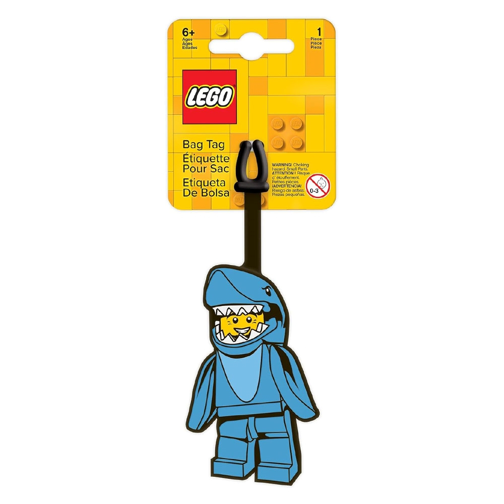 LEGO Bag Tag ป้ายติดกระเป๋า เลโก้ คลาสสิก รุ่น SHARK GUY ลิขสิทธิ์แท้