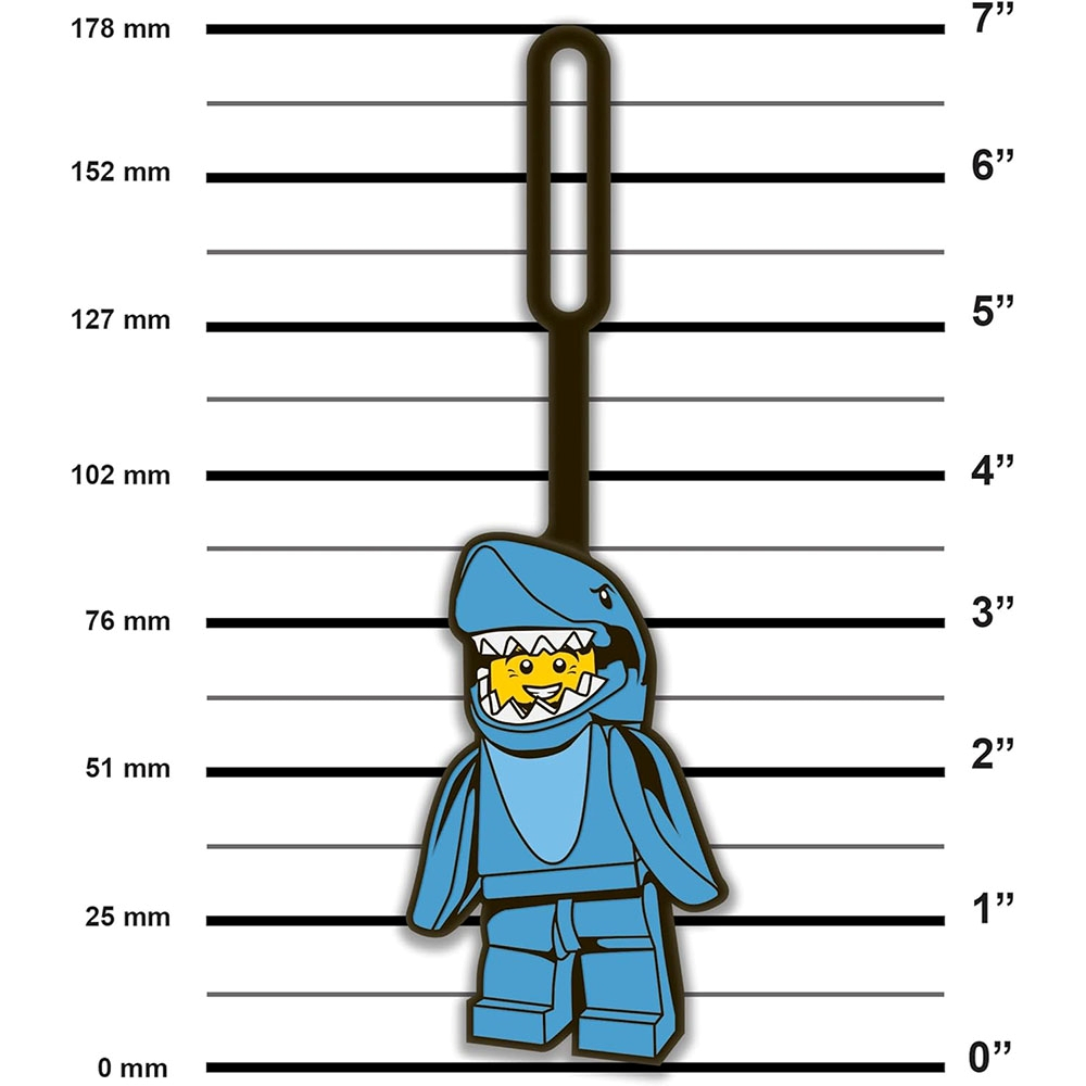LEGO Bag Tag ป้ายติดกระเป๋า เลโก้ คลาสสิก รุ่น SHARK GUY ลิขสิทธิ์แท้