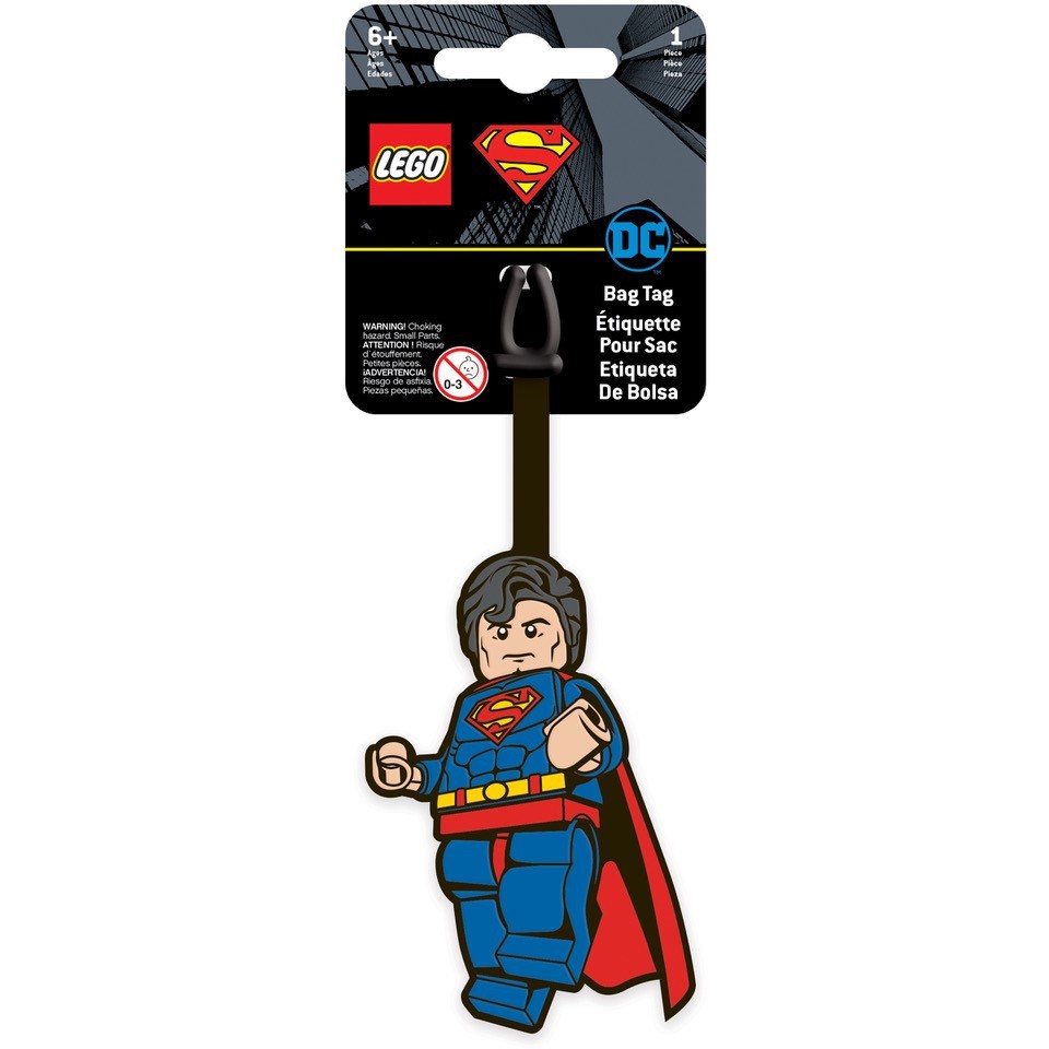 LEGO ป้ายติดกระเป๋า เลโก้ DC ซุปเปอร์แมน Superman Bag Tag ลิขสิทธิ์แท้